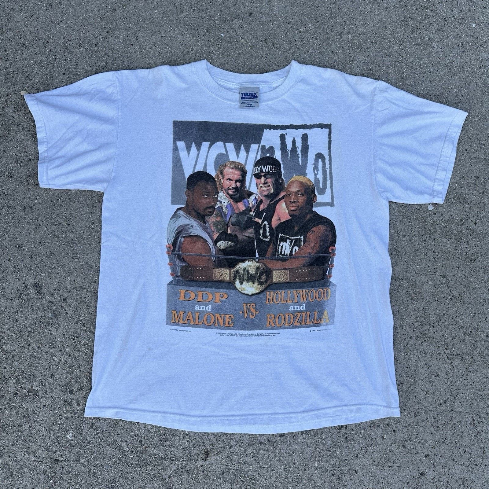 Vintage 1998 WCW NWO New World Order Wrestling Tee Shirt