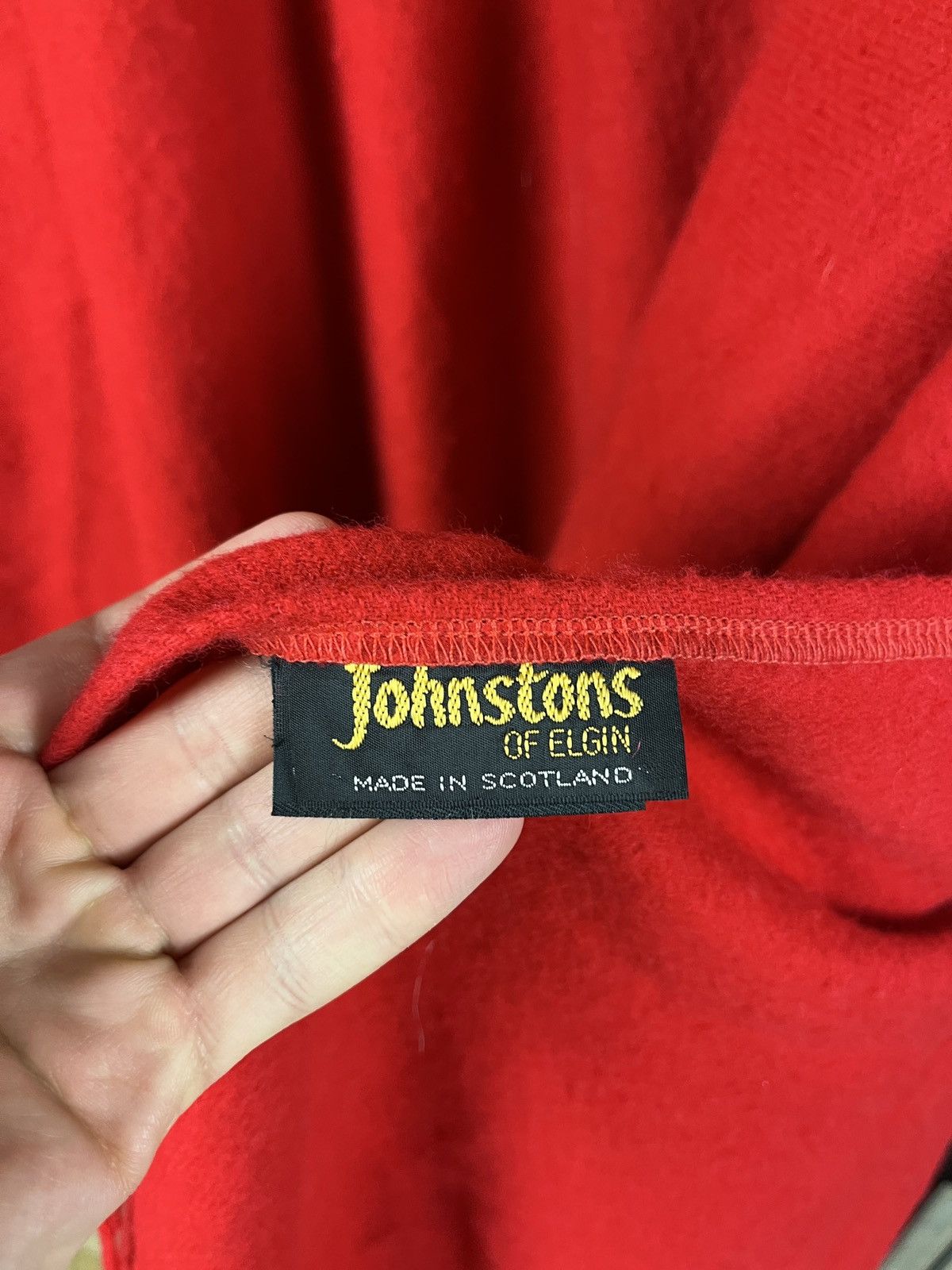 Johnstons Of Elgin Vintage Johnstons of Elgin Wool Red Women’s Cape Poncho Size ONE SIZE - 10 Thumbnail