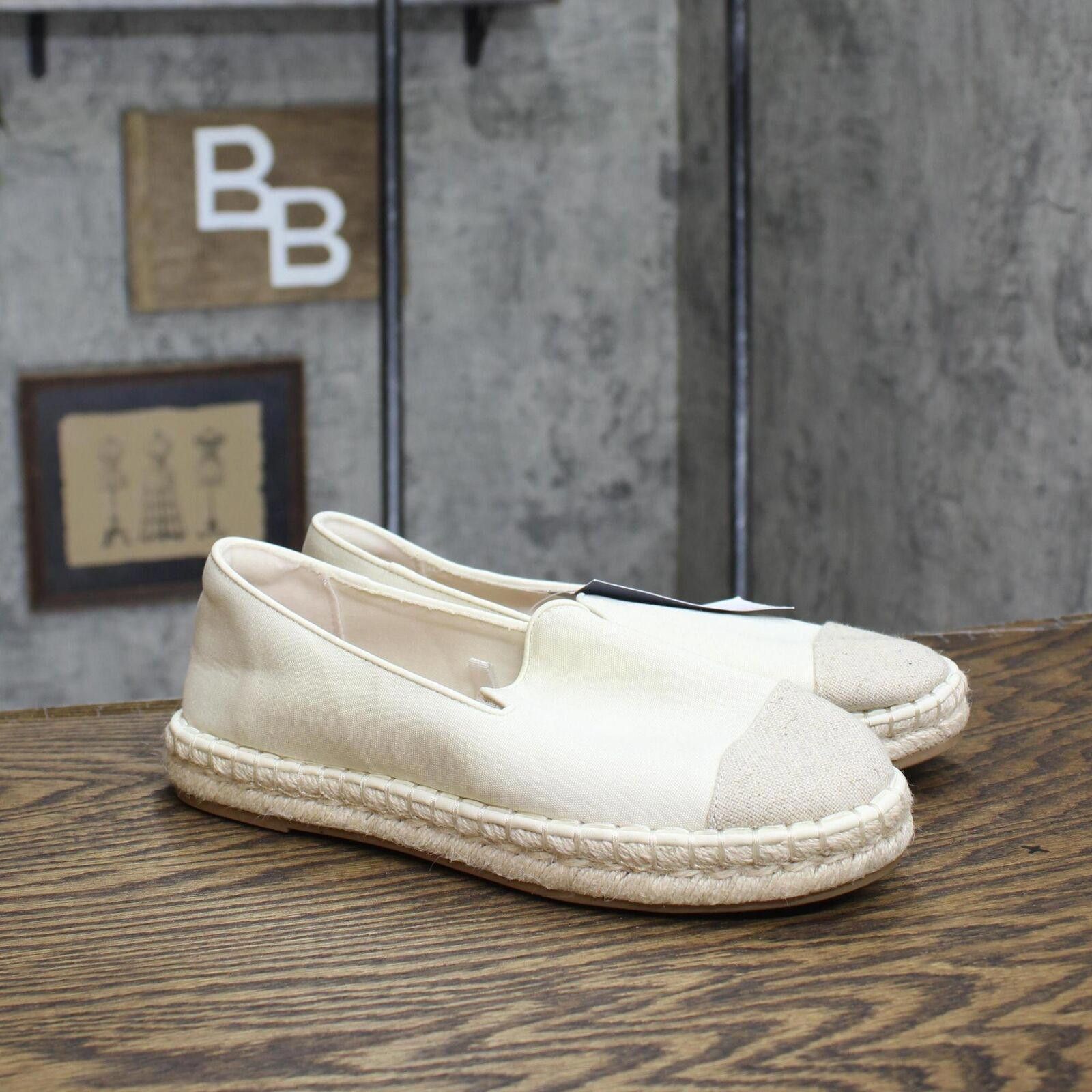 Designer NWT Universal Thread Flats 89273563 Cream Brown 8M 8 M Size US 8 / IT 38 - 1 Thumbnail