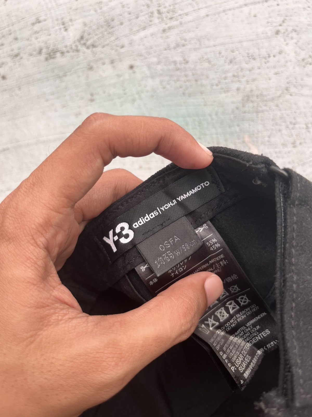 Y-3 FIVE PANEL FULL BLACK YOHJI YAMAMOTO CAP HAT