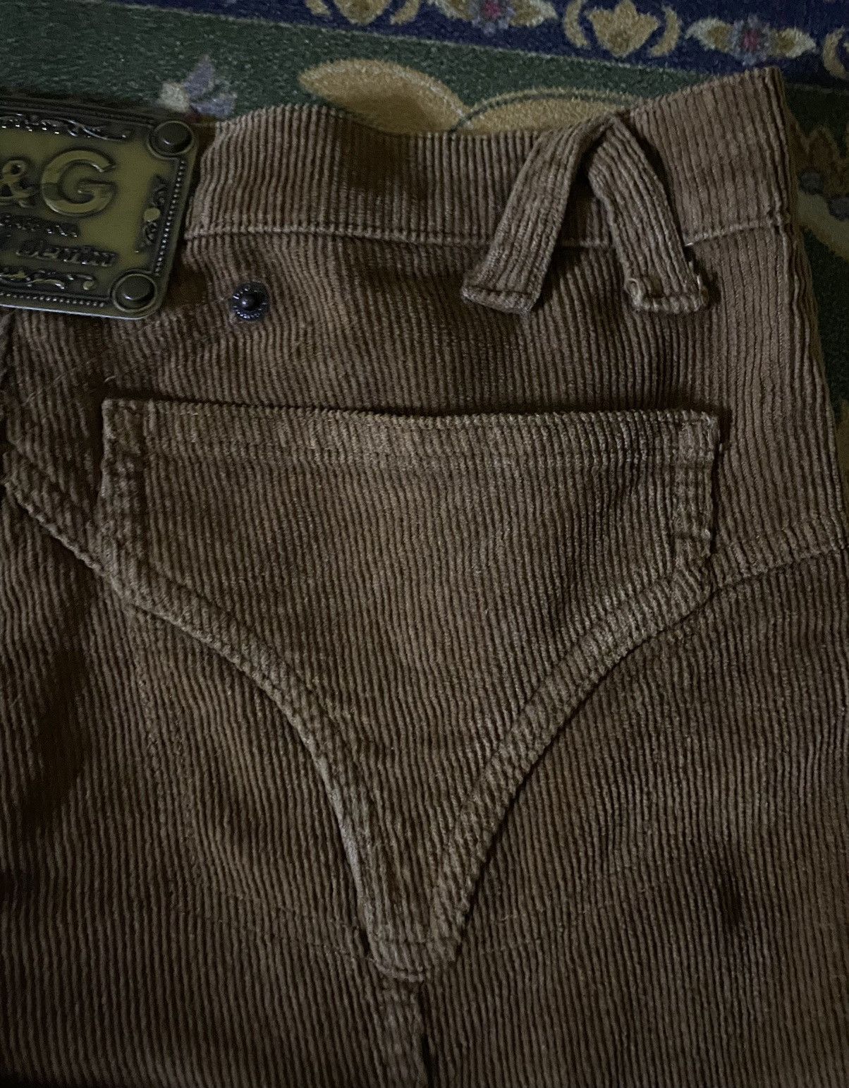 Dolce & Gabbana × Vintage Vintage Dolce & Gabbana Corduroy Pants Size 28" / US 6 / IT 42 - 4 Thumbnail