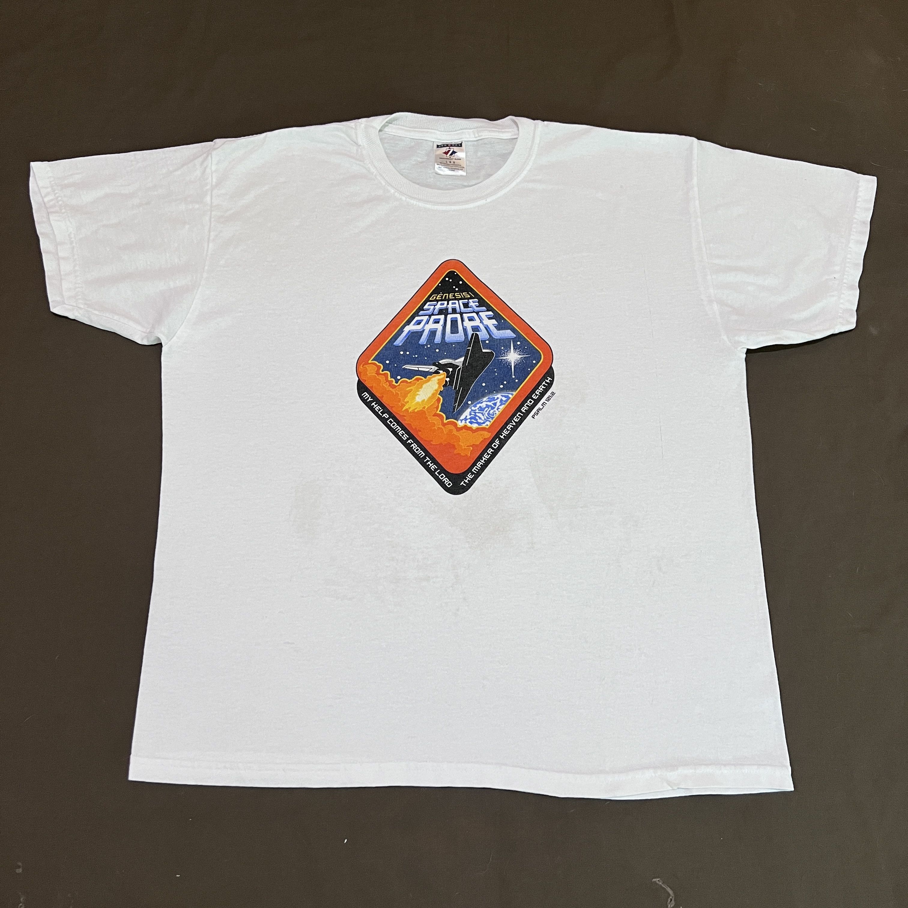 Vintage Vintage Y2K Genesis I SPACE PRPBE Jesus God Holy Bible Tee Size US L / EU 52-54 / 3 - 2 Thumbnail