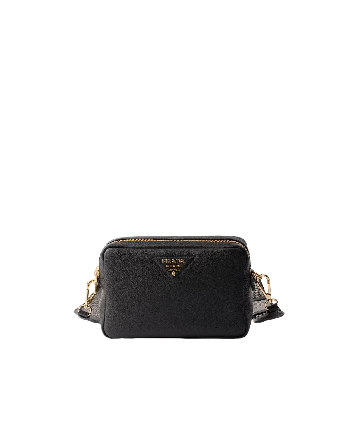 Prada PRADA $2750 Black Leather Small Shoulder Bag New Size ONE SIZE - 1 Thumbnail