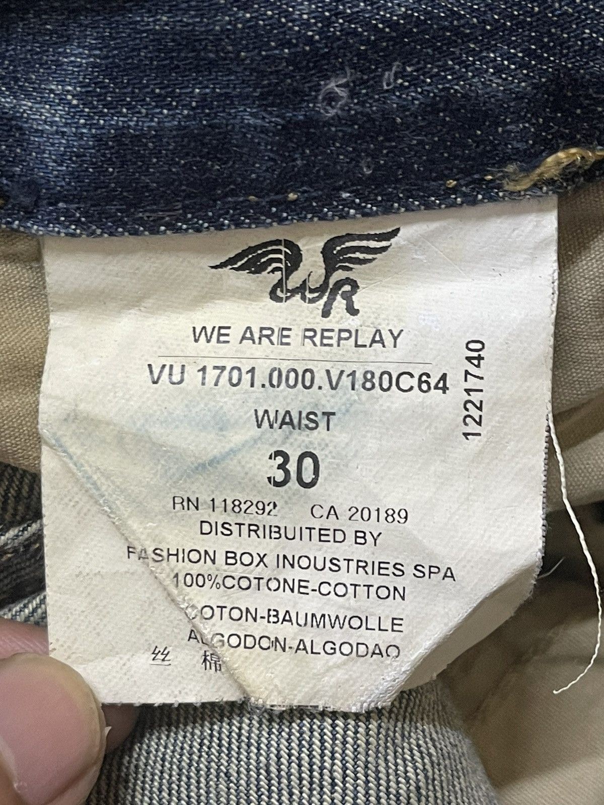 Replay Vintage Replay Blue Wash Distressed Style Jeans Size US 30 / EU 46 - 9 Thumbnail