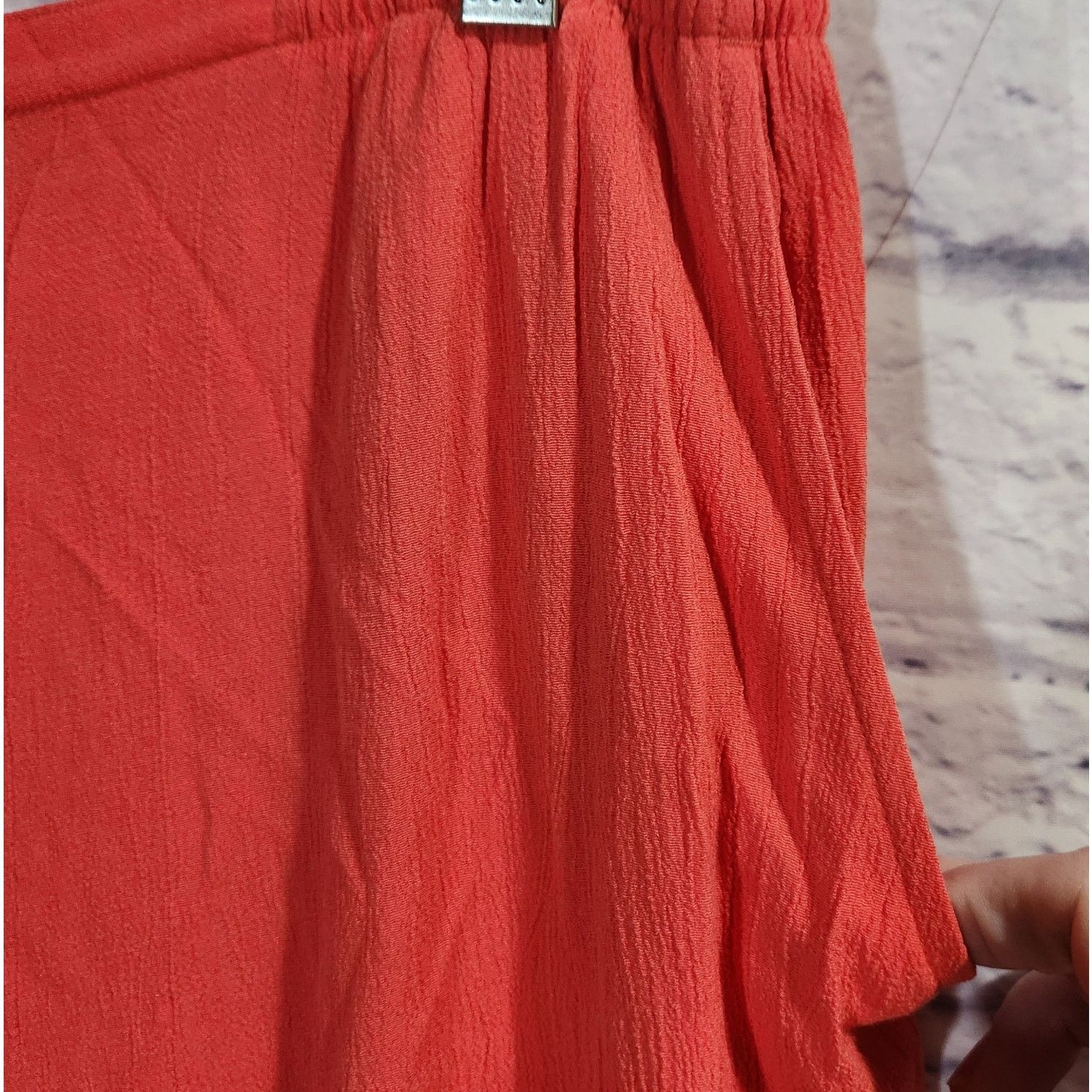 Other Draper's & Damon's Orange Crinkle Material Pull On Pants M Size 30" / US 8 / IT 44 - 2 Thumbnail