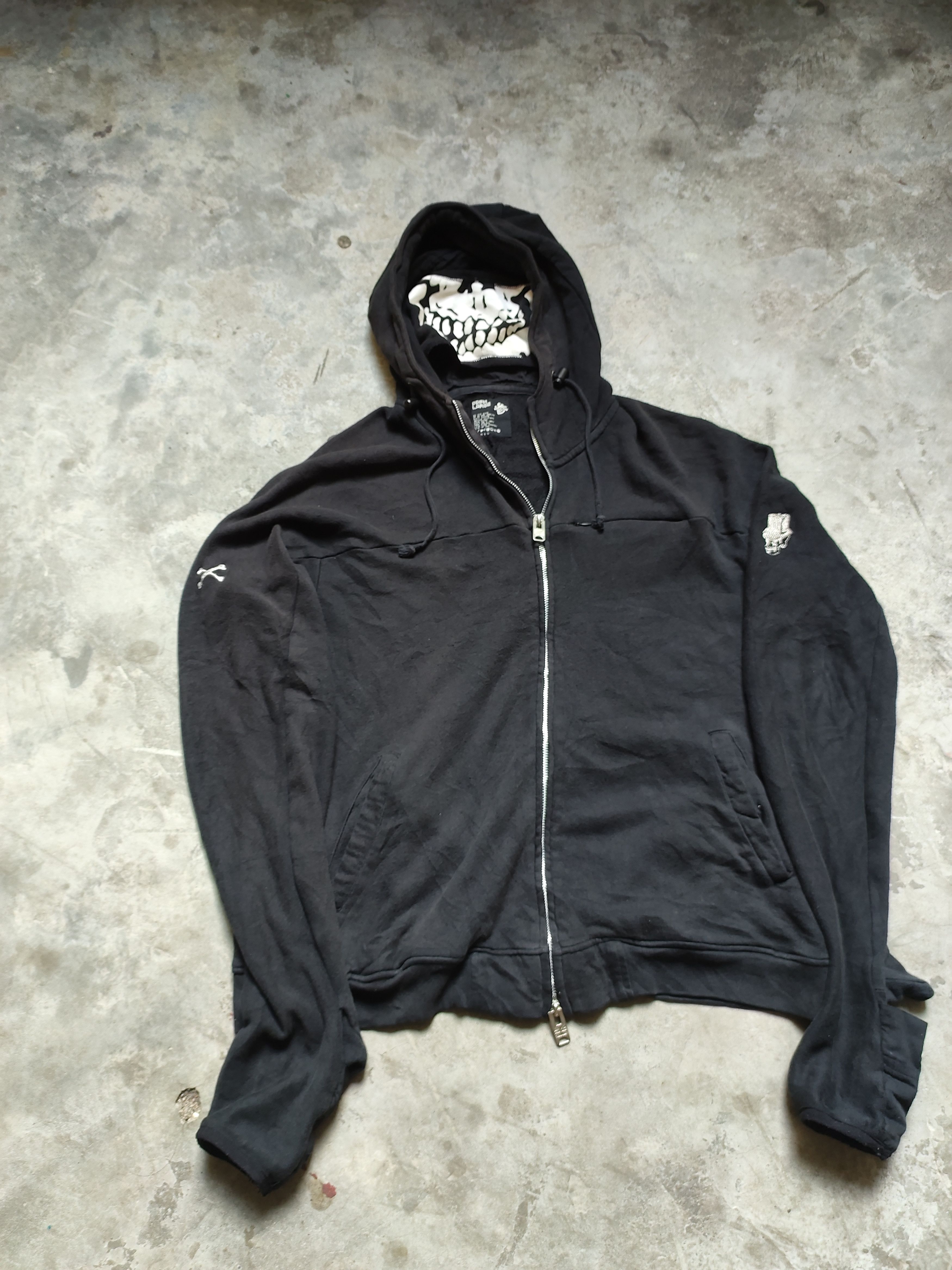 トップス ppfm skull mask hoodie Japanese Brand × PPFM × Vintage PPFM skull mask hoodie | Grailed