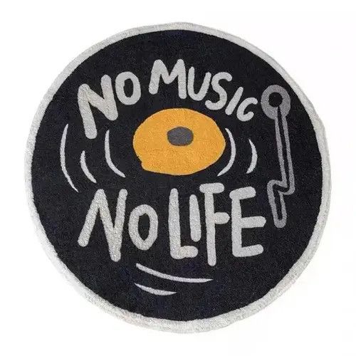 Designer No Music No Life Mat Home Size ONE SIZE - 2 Thumbnail