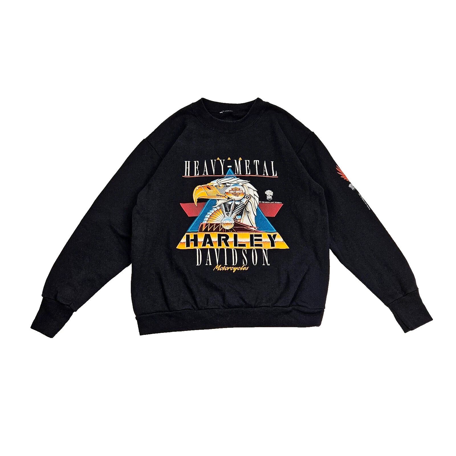 Harley Davidson 88 Harley Davidson Large Heavy Metal Crewneck Sweater Eagle Size US L / EU 52-54 / 3 - 1 Thumbnail