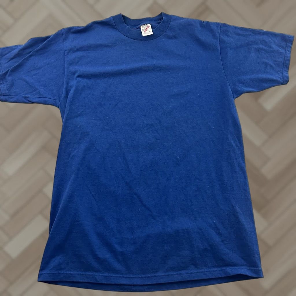 Jerzees Vintage Jerzees 50/50 Short Sleeve T Shirt Men's Large Blue Size US L / EU 52-54 / 3 - 1 Thumbnail