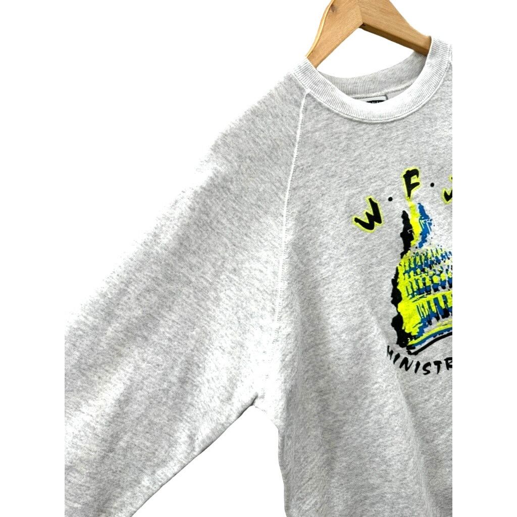 Lee × Vintage 1990's Lee W.F.J Ministry Team Cotton Crewneck Sweatshirt Size US XL / EU 56 / 4 - 7 Thumbnail