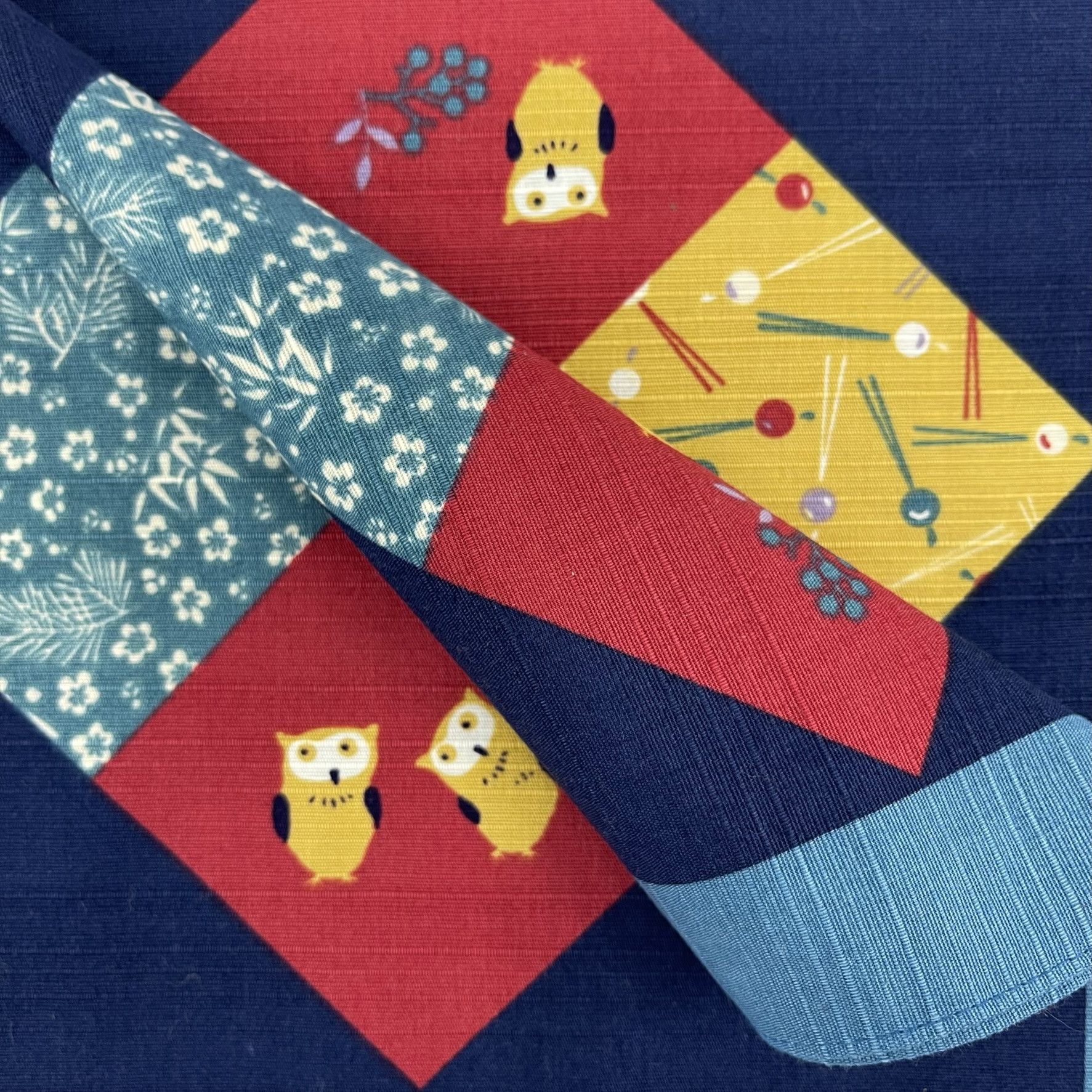 Japanese Brand × Vintage Japanese Furoshiki Handkerchief Wrapping Gift - 5086 Size ONE SIZE - 4 Thumbnail