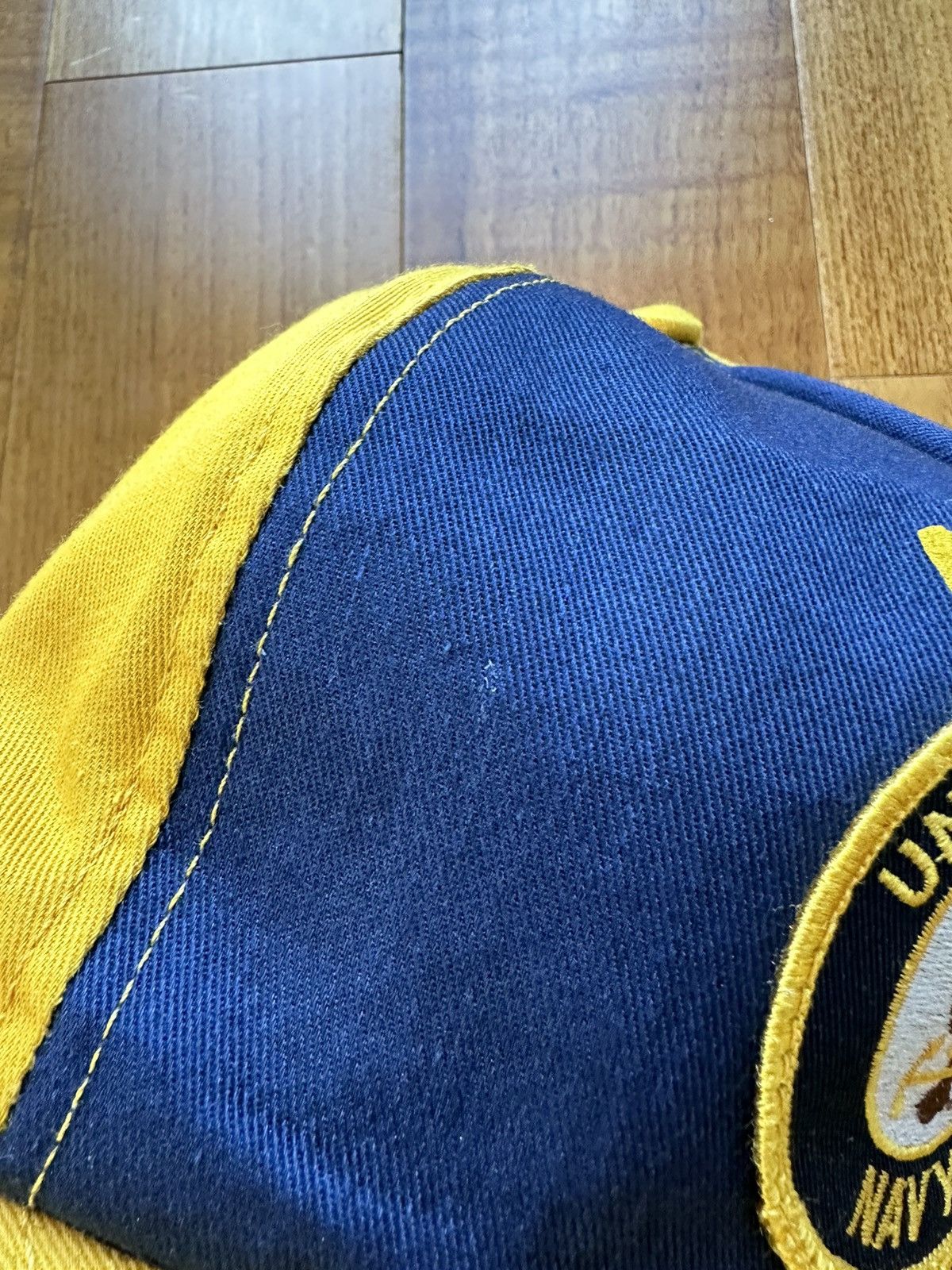 Vintage Vintage 90s USN Navy Scrambled Eggs Trucker Hat OSFA Size ONE SIZE - 5 Thumbnail