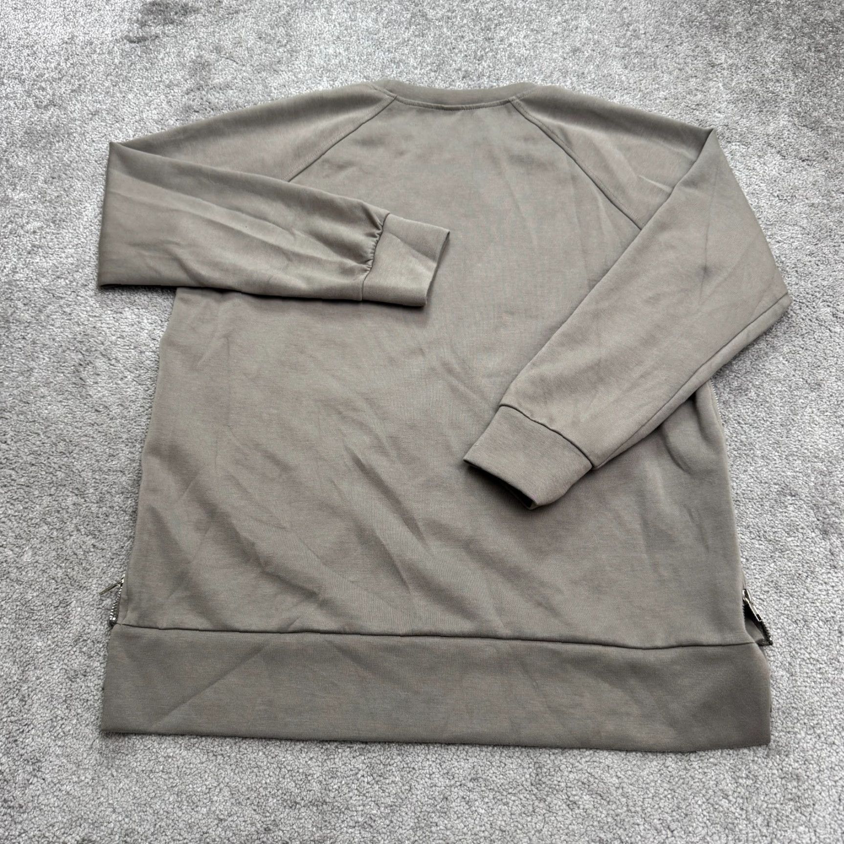 Vintage Anrabess Pullover Sweatshirt Womens Medium Gray Raglan Crew Neck Casual Shirt Women Activewear Everyday Size M / US 6-8 / IT 42-44 - 2 Thumbnail