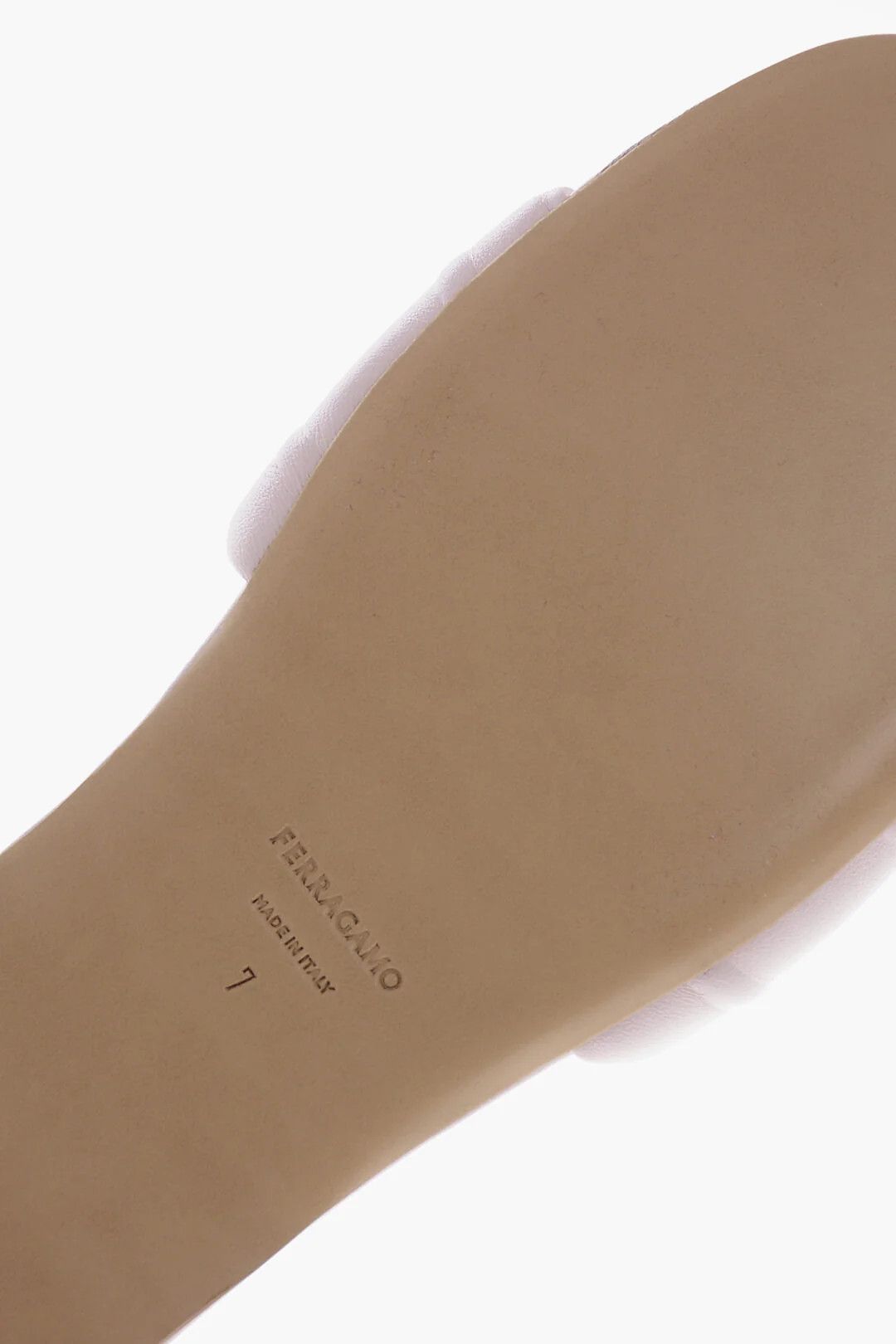 Salvatore Ferragamo og1mm0426 Leather Slides in Pink Size US 10.5 / IT 40.5 - 5 Thumbnail
