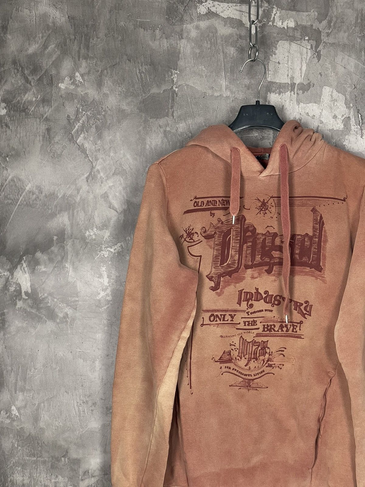 20471120 × Diesel × Japanese Brand Vintage Y2K Diesel Retro Japanese Brand Faded hoodie Size US S / EU 44-46 / 1 - 3 Thumbnail