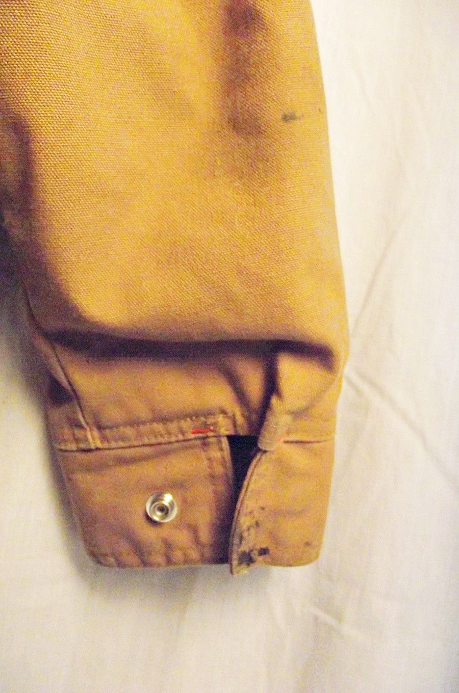 Red Kap WORK JACKET Mens Brown Duck Cloth Lined Grease Stains Barn Size US XS / EU 42 / 0 - 11 Thumbnail