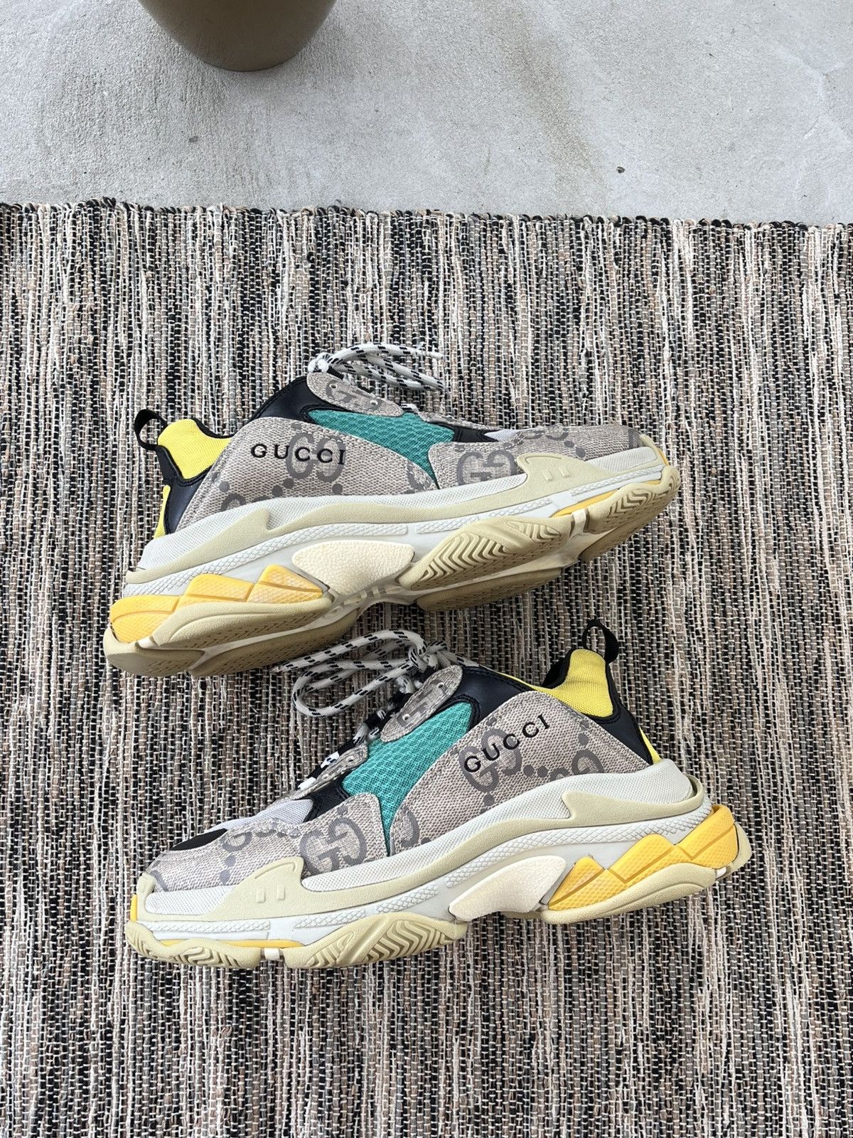 Balenciaga × Gucci Rare Balenciaga Gucci Triple S Sneakers The Hacker Project Size US 9 / EU 42 - 4 Thumbnail
