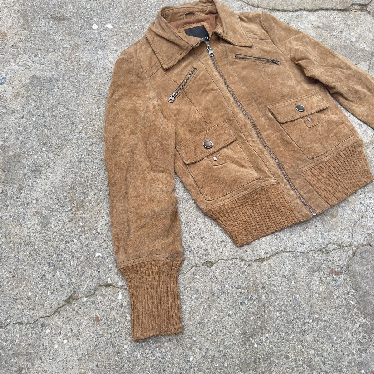 Hysteric Glamour VTG BALENCI RICK OWENS RAF SIMONS STYL CARGO LEATHER JACKET Size M / US 6-8 / IT 42-44 - 3 Thumbnail