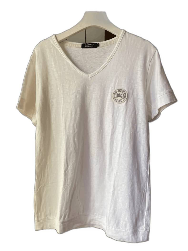 Burberry Burberry Short Sleeve V-Neck T-Shirt Size US S / EU 44-46 / 1 - 1 Thumbnail