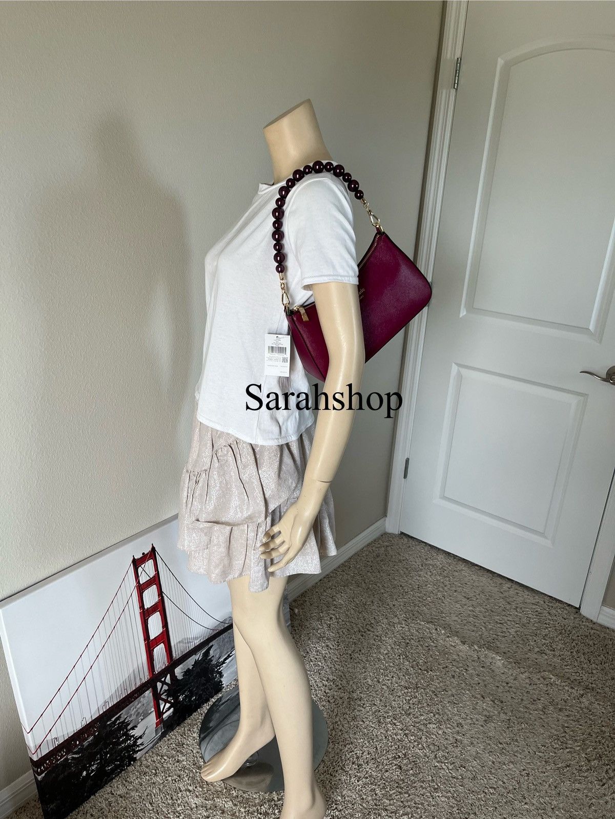 Kate Spade Kate Spade Madison Faux Pearl Medium Convertible Crossbody Size ONE SIZE - 12 Thumbnail