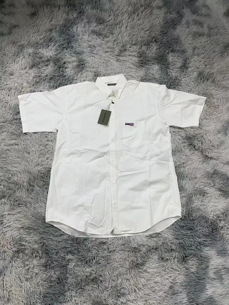 Balenciaga Balenciaga Embroidered wave shirt Size US XXS / EU 40 - 6 Thumbnail
