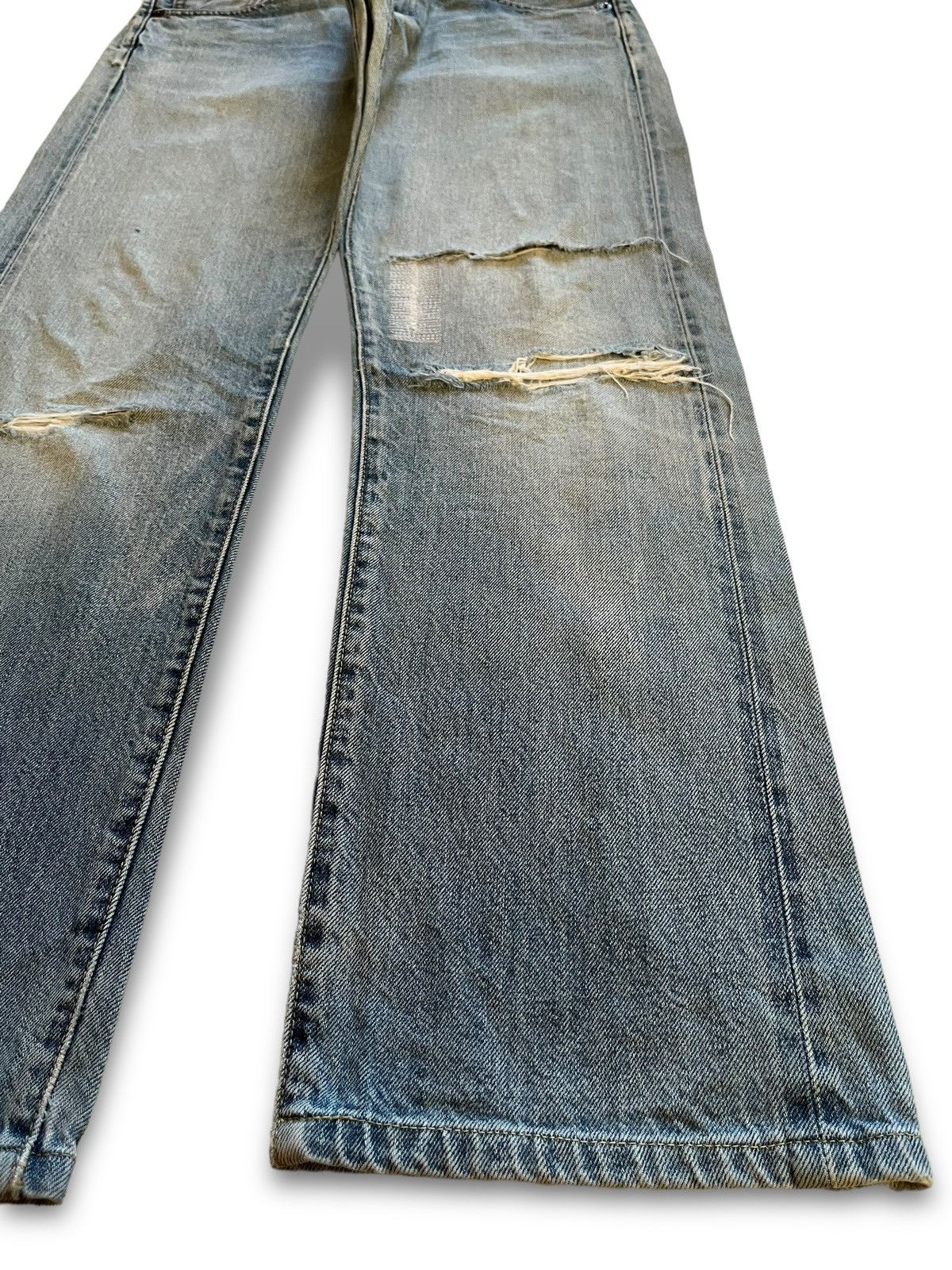 Japanese Brand × Uniqlo Vintage Japanese Uniqlo Selvedge Faded Wash Loose Jeans Size US 31 - 8 Thumbnail