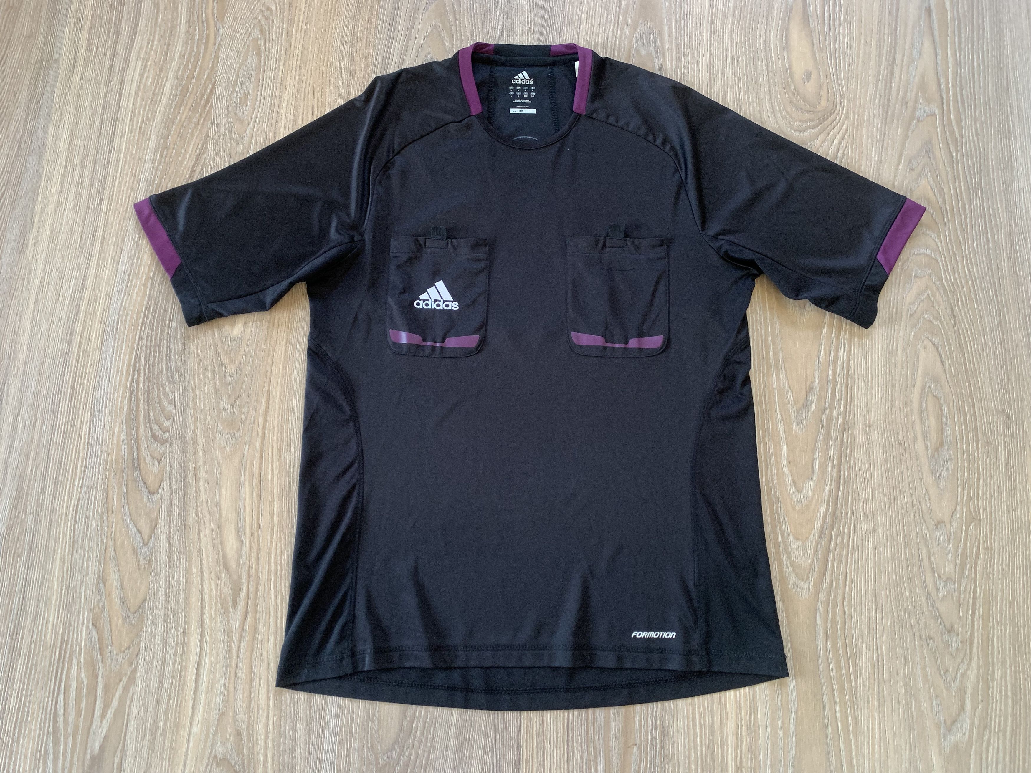 Adidas Adidas Formotion Referee Black Football Shirt Size US L / EU 52-54 / 3 - 2 Thumbnail