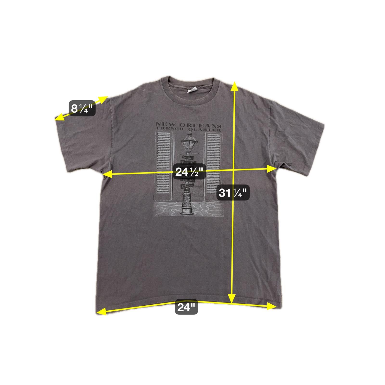 Anvil Vtg 90s New Orleans French Quarter Shirt Single Stitch 2XL Size US XXL / EU 58 / 5 - 5 Thumbnail