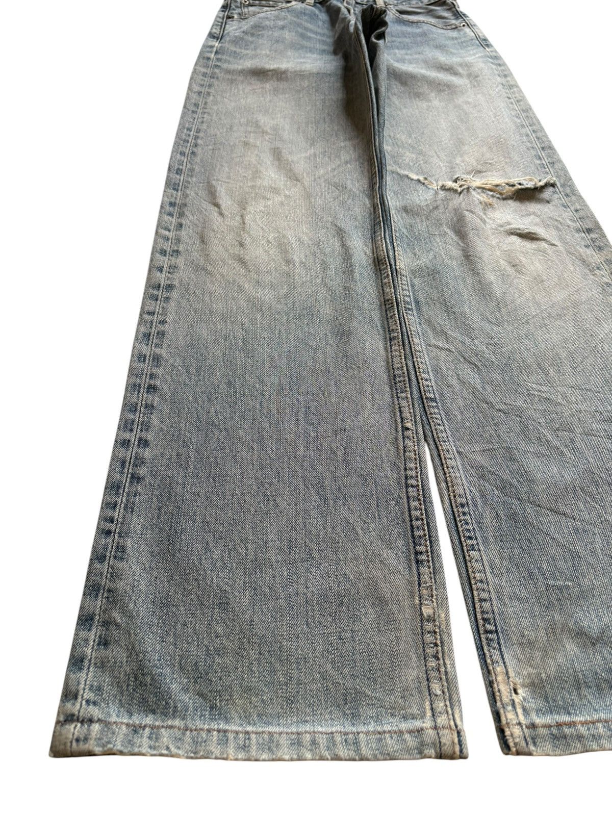 Levi's Vintage 90s Levis 503 Faded Wash Distress Rip Baggy Jeans Size US 28 / EU 44 - 6 Thumbnail