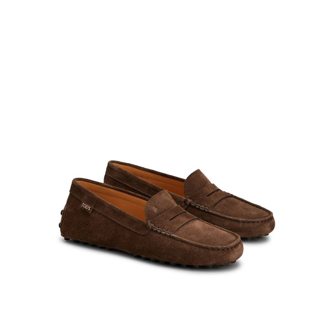TOD'S Gommino Brown Suede Loafers New & Authentic (Women's s