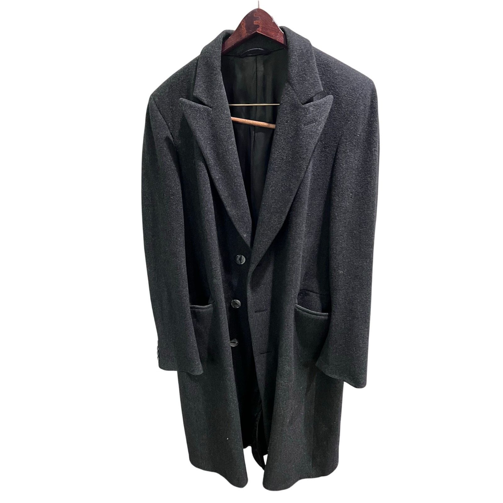 Vintage Christian Dior Men’s Overcoat 44L Pure Virgin Wool