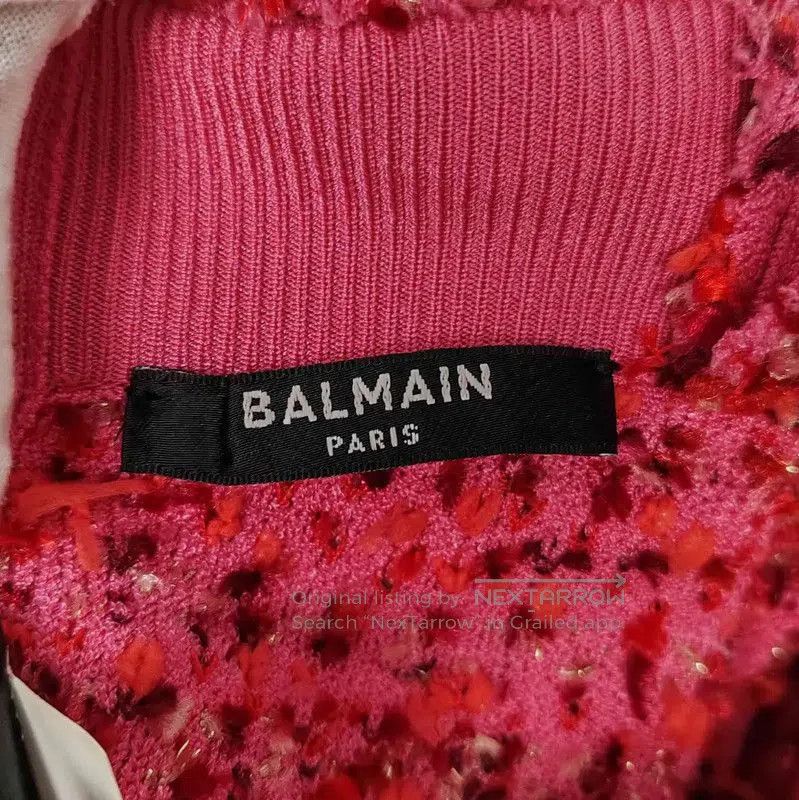 Balmain Balmain Pink Cotton Women's T-Shirt . Size M / US 6-8 / IT 42-44 - 4 Thumbnail