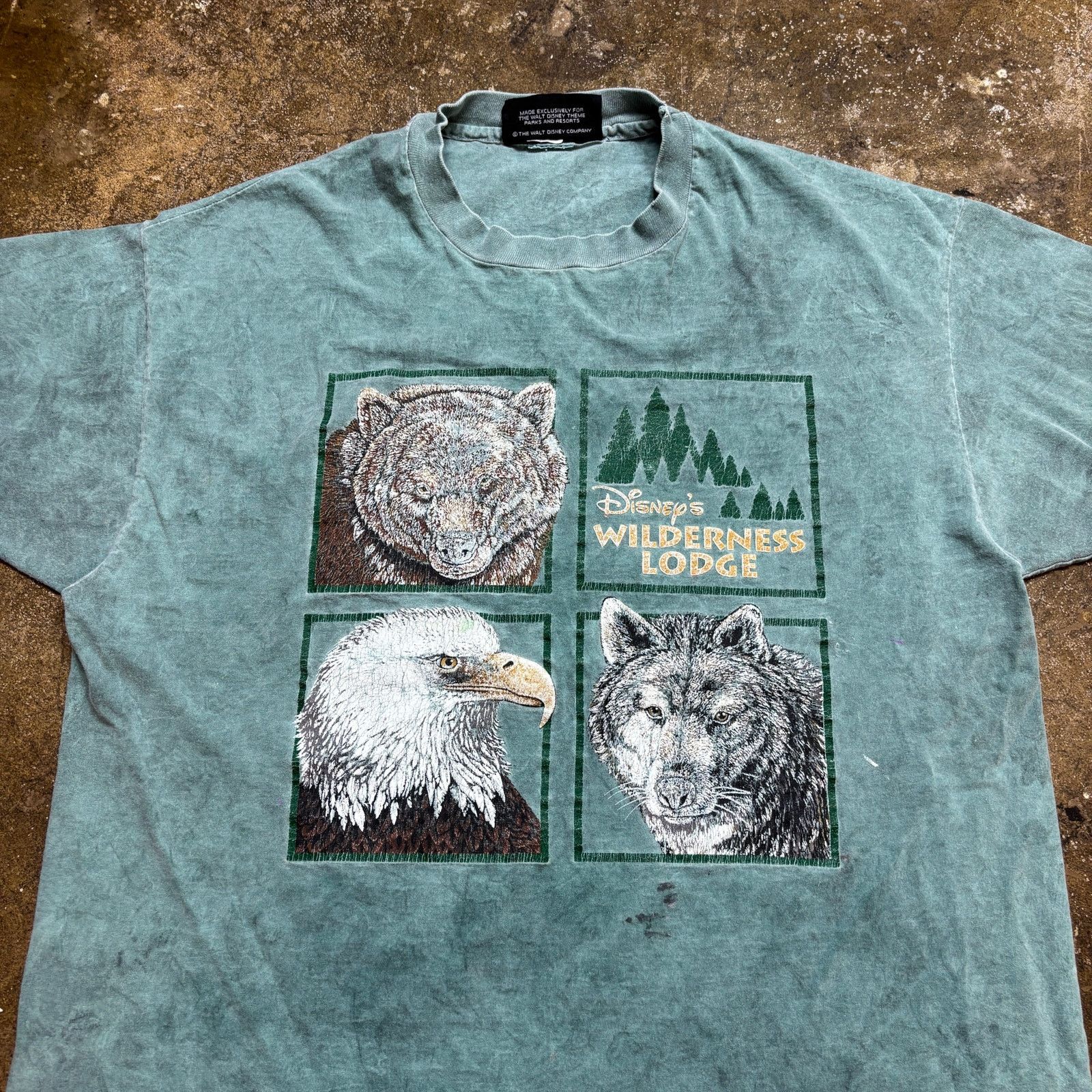 Disney × Vintage Vintage 90s Disney Wilderness Lodge Single Stitch Shirt XL Size US XL / EU 56 / 4 - 2 Thumbnail