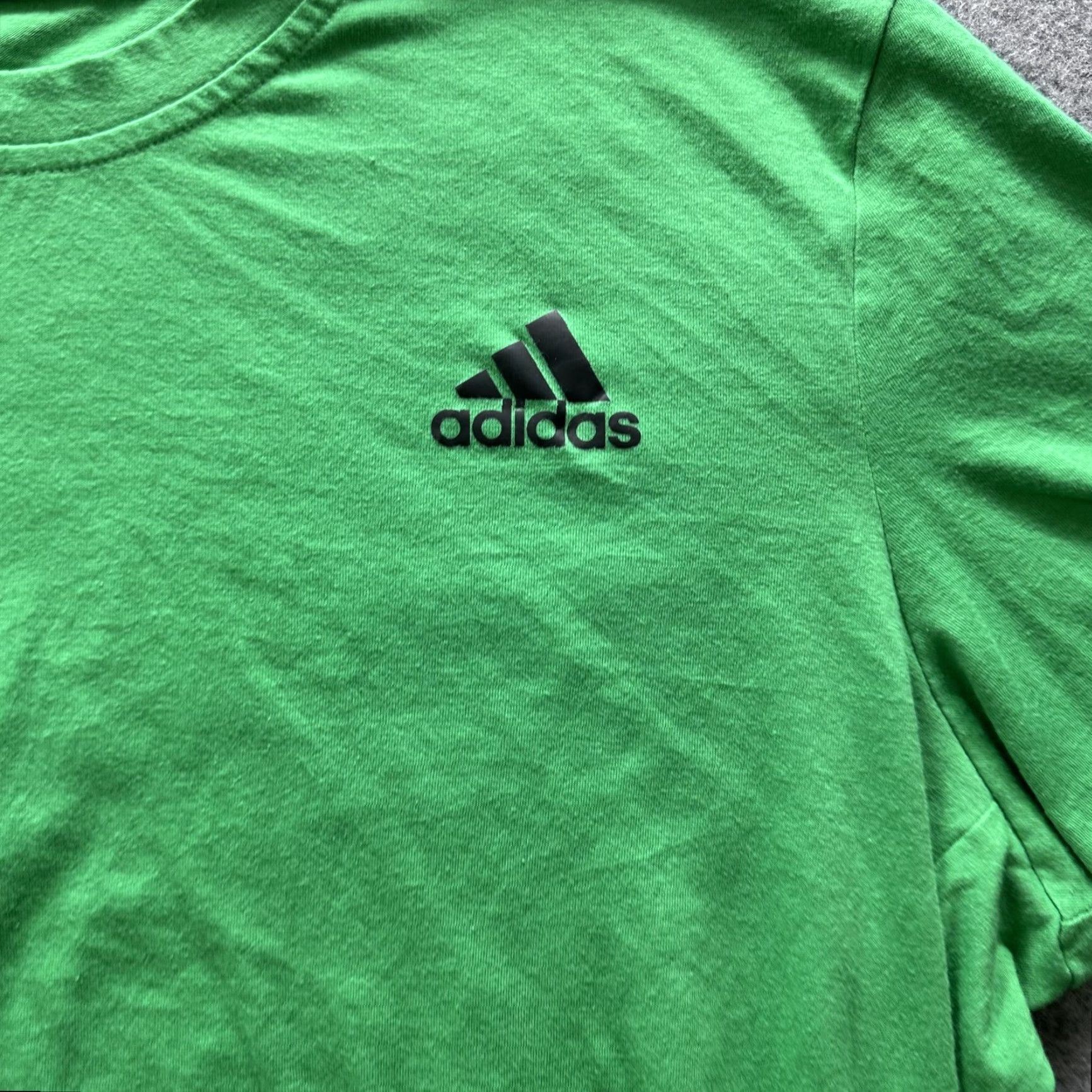 Adidas Adidas Shirt Mens Medium Green Logo Crewneck Tee Short Sleeve Athletic Size US M / EU 48-50 / 2 - 2 Thumbnail
