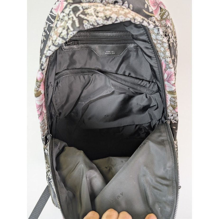 Amiri o1rshd1 Size: OS / Hibiscus Jacquard Backpack in Black Size ONE SIZE - 15 Thumbnail