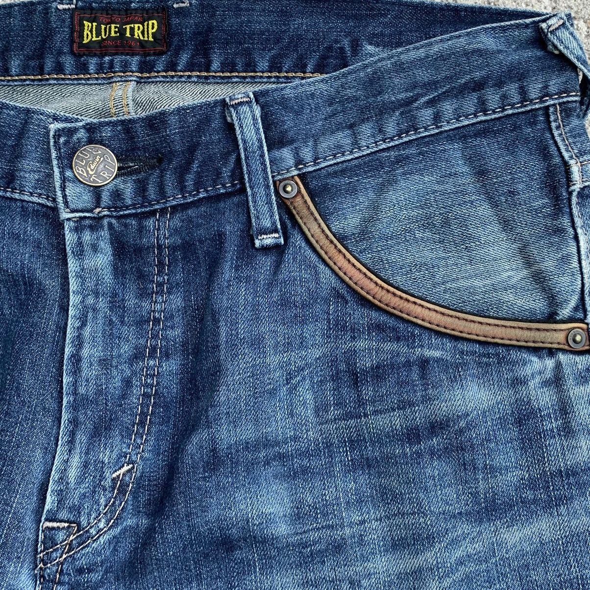 Edwin Vintage Edwin Tokyo Japan Blue Trip Denim Jeans W32 Size US 32 / EU 48 - 7 Thumbnail