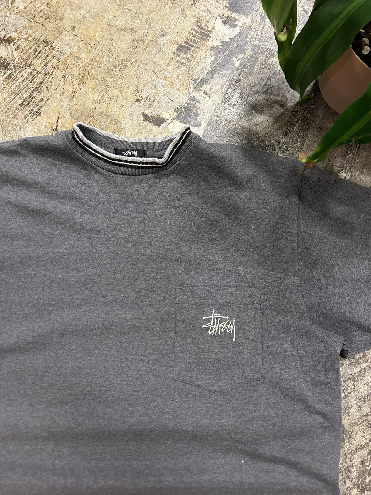 Stussy 80’s Stussy Striped Pocket Logo T-shirt Size US L / EU 52-54 / 3 - 2 Thumbnail