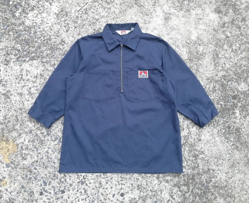 Ben Davis Ben Davis Two Pockets Half Zipper Shirt Size US M / EU 48-50 / 2 - 1 Thumbnail