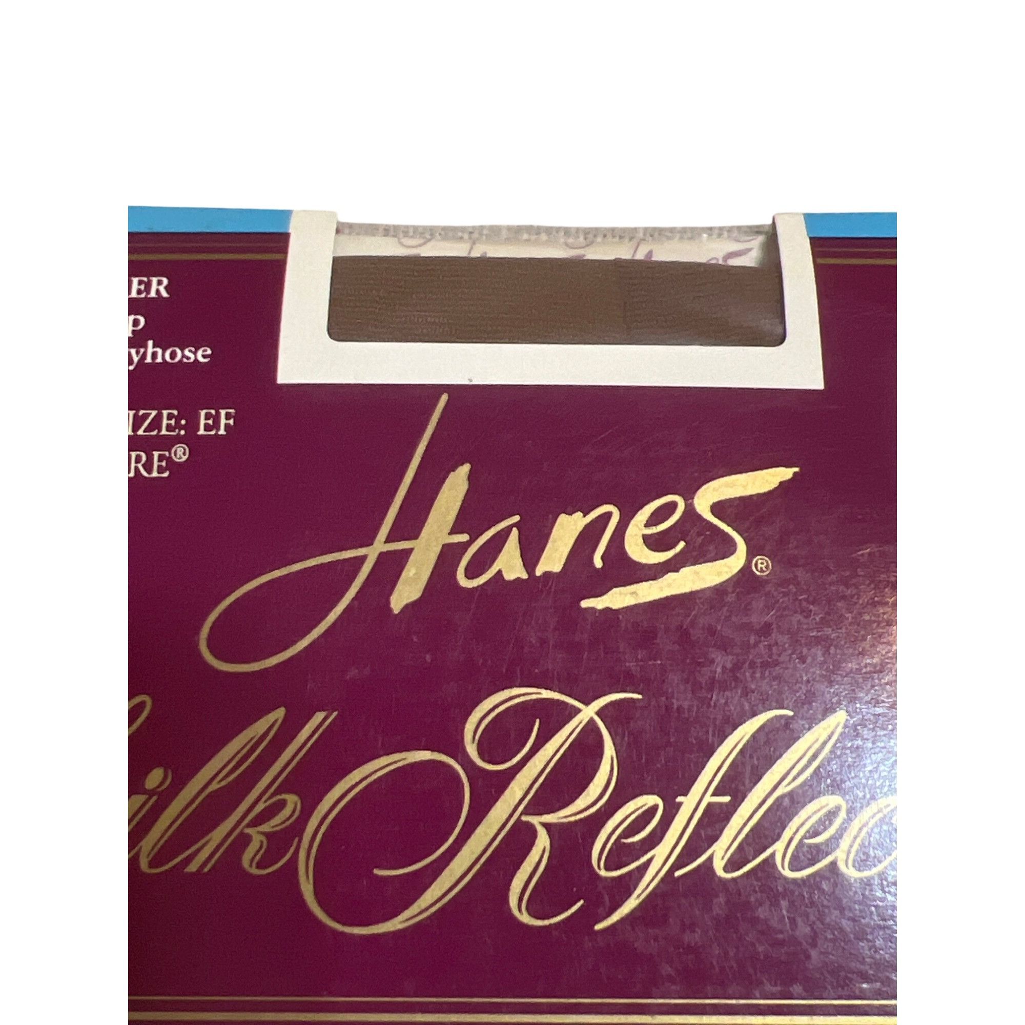 Hanes Vtg Hanes Silk Reflections Control Top Pantyhose 717 Sz EF B Size ONE SIZE - 3 Thumbnail