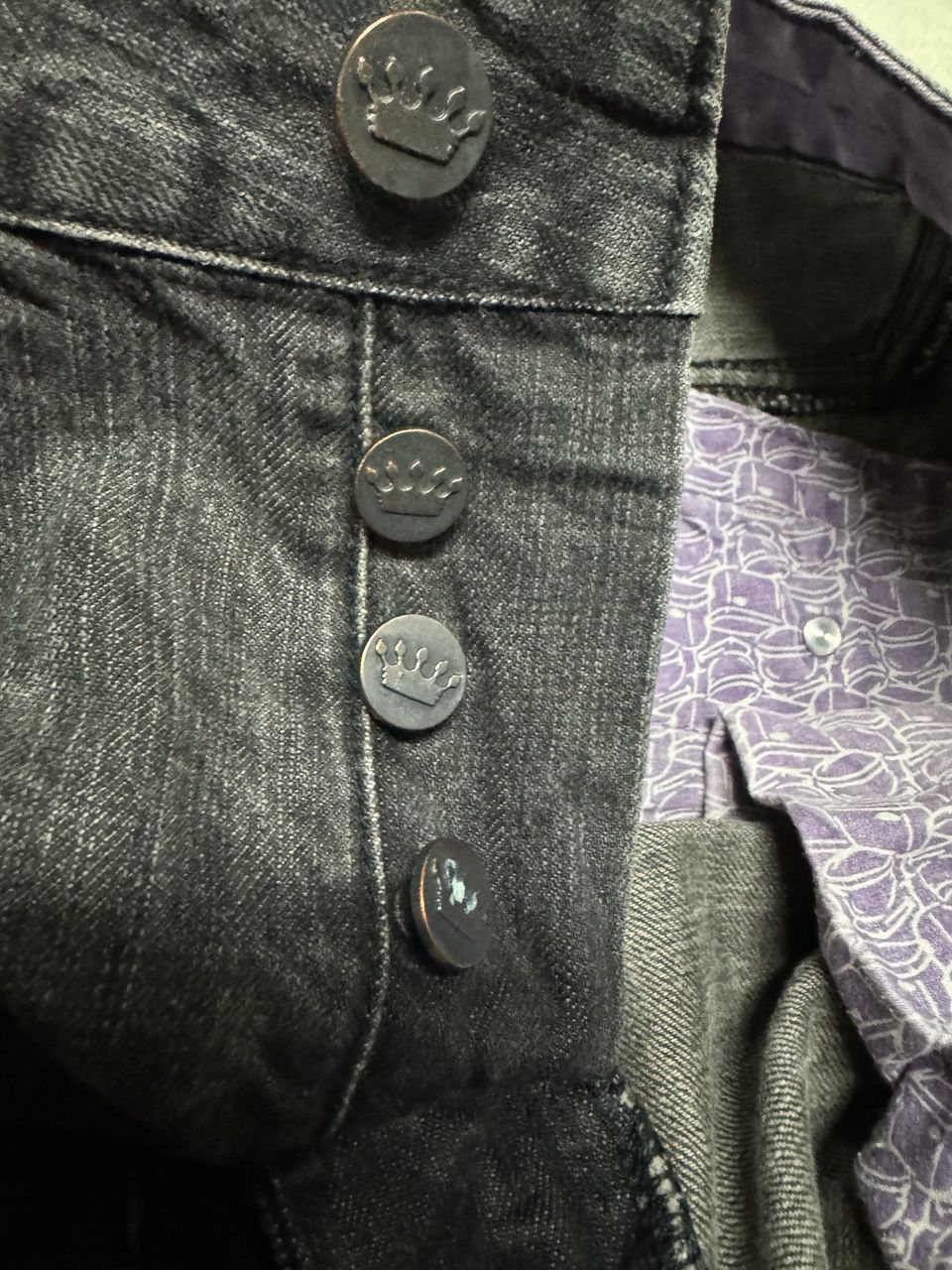 If Six Was Nine Insane💥90s Style Fishbone Multipocket Sand Washed Jeans Rare Size US 35 - 16 Thumbnail