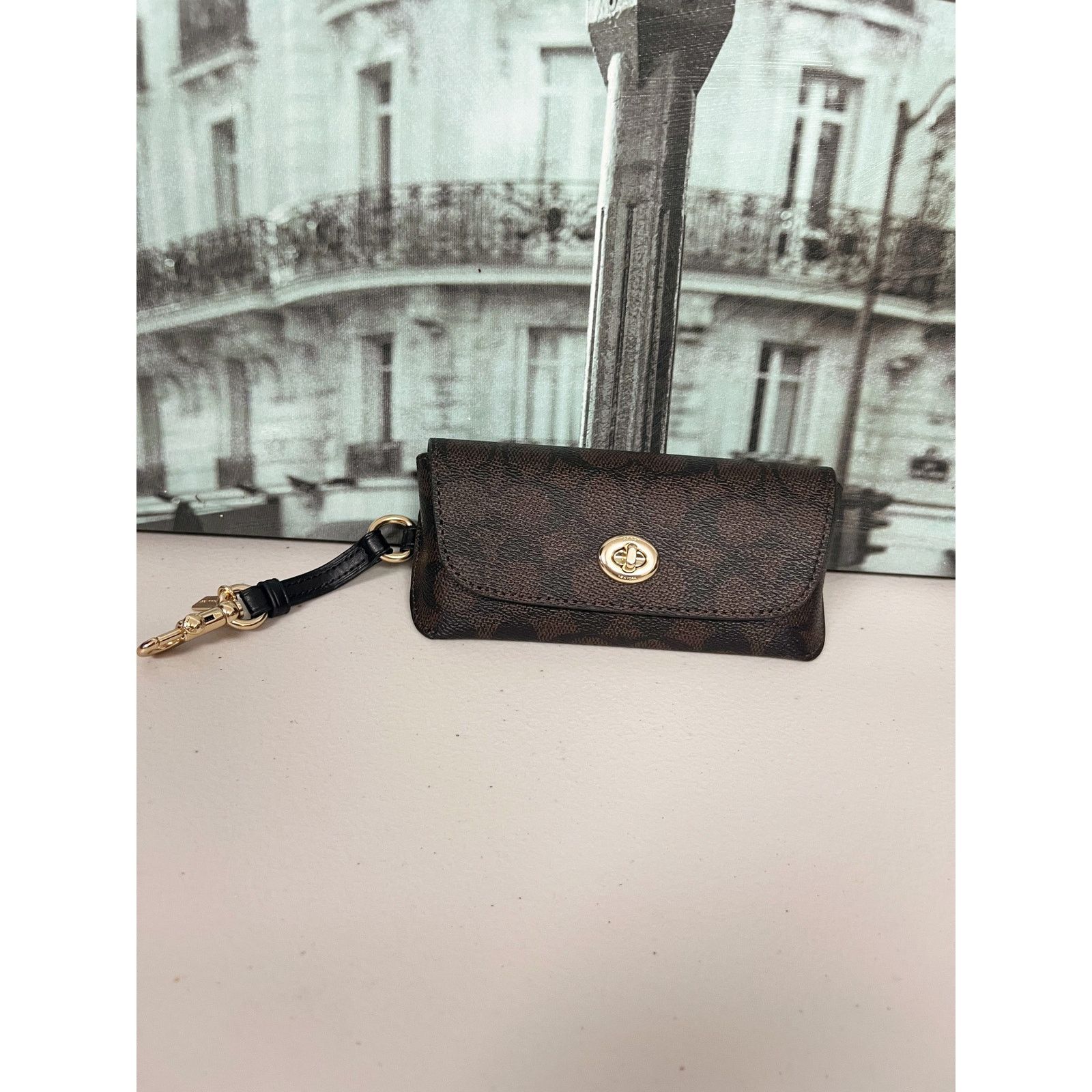 Coach Coach CZ207 Sunglass Case In Signature Canvas IN Black Size ONE SIZE - 1 Thumbnail