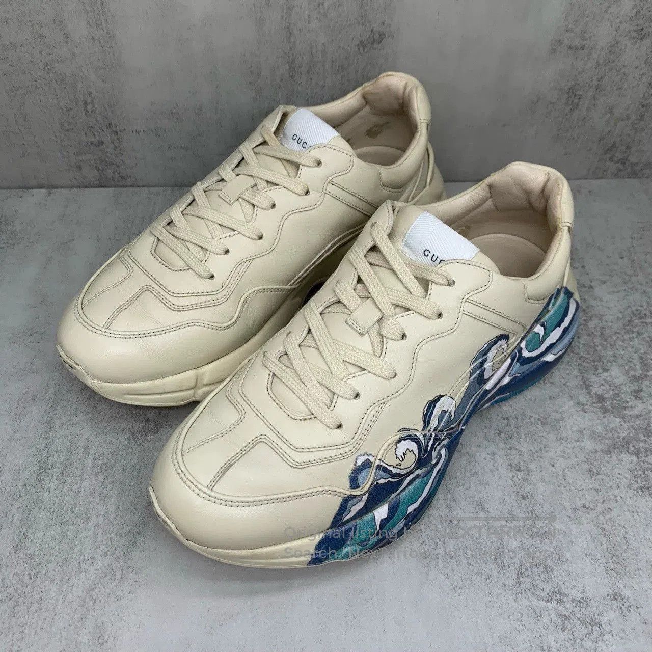 Gucci Gucci Ivory Wave Dad Sneakers. Size US 7 / EU 40 - 1 Thumbnail