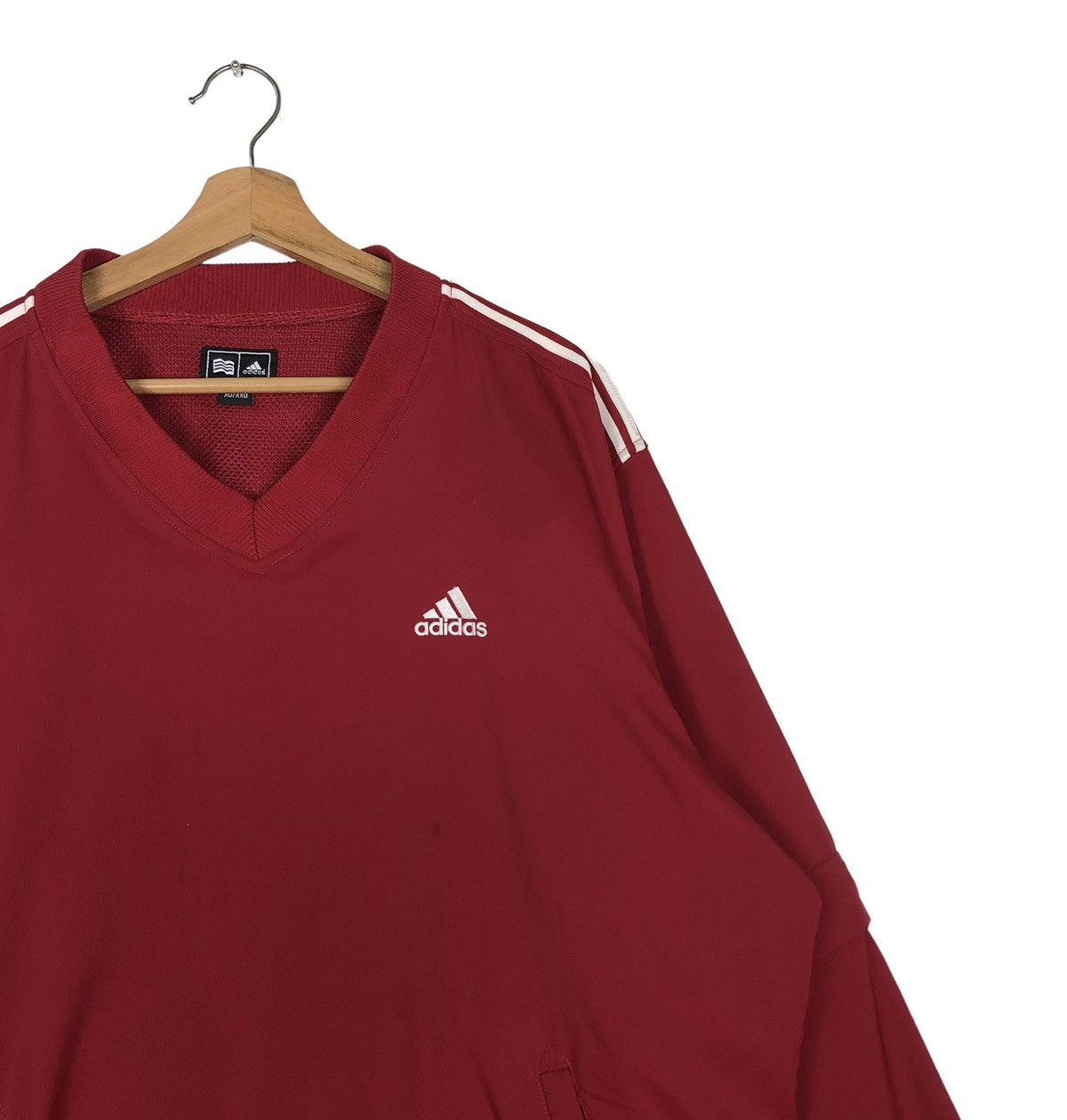Adidas 🔥VINTAGE LONG SLEEVE PULL OVER ADIDAS STRIPED Size US XXL / EU 58 / 5 - 6 Thumbnail