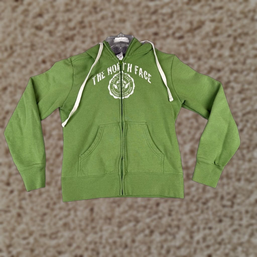 The North Face The North Face Woman Jacket Green Small Full Zip Jersey Fabric Size S / US 4 / IT 40 - 1 Thumbnail
