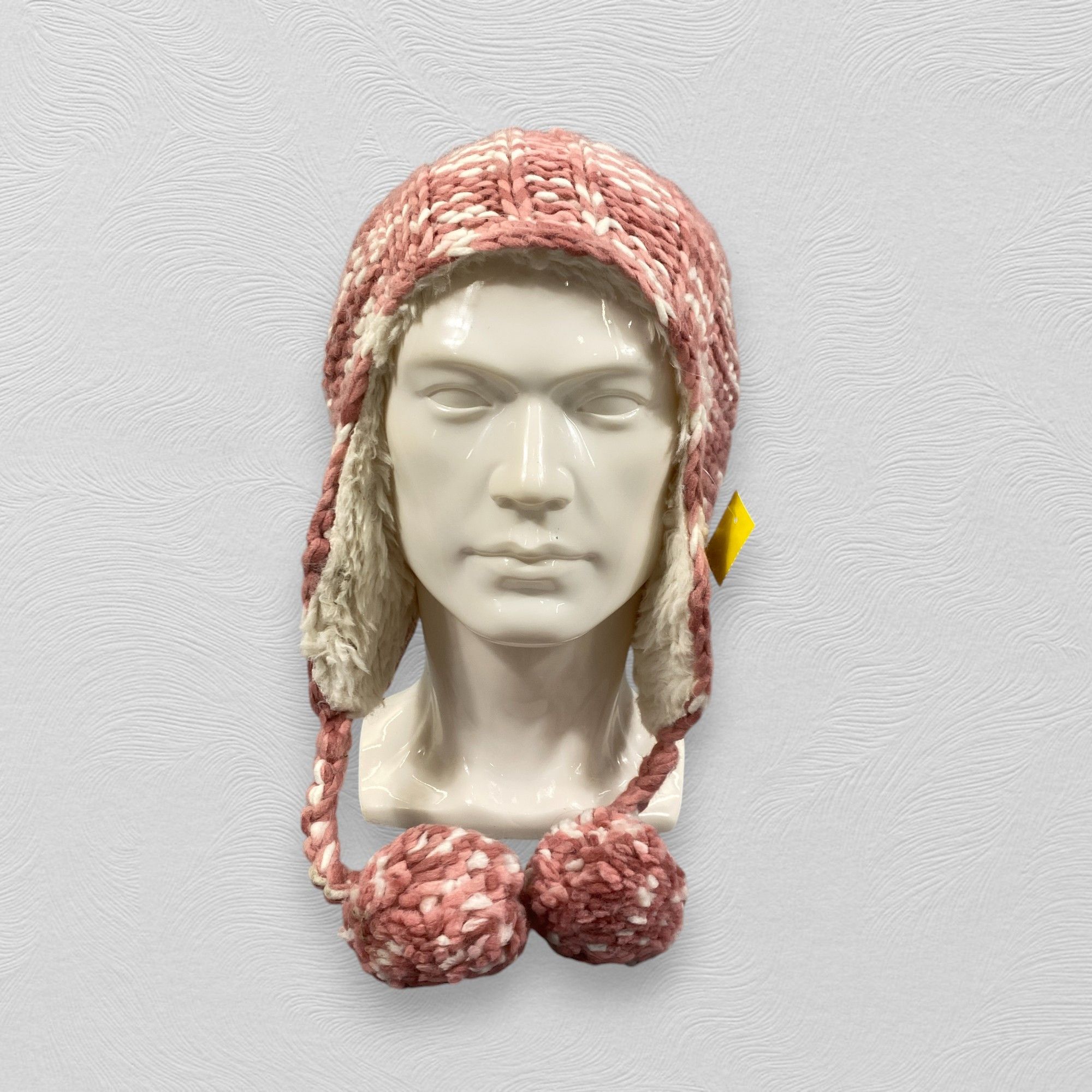 Japanese Brand Fat Face Ear Flap Knitted Beanie -BN706 Size ONE SIZE - 1 Thumbnail
