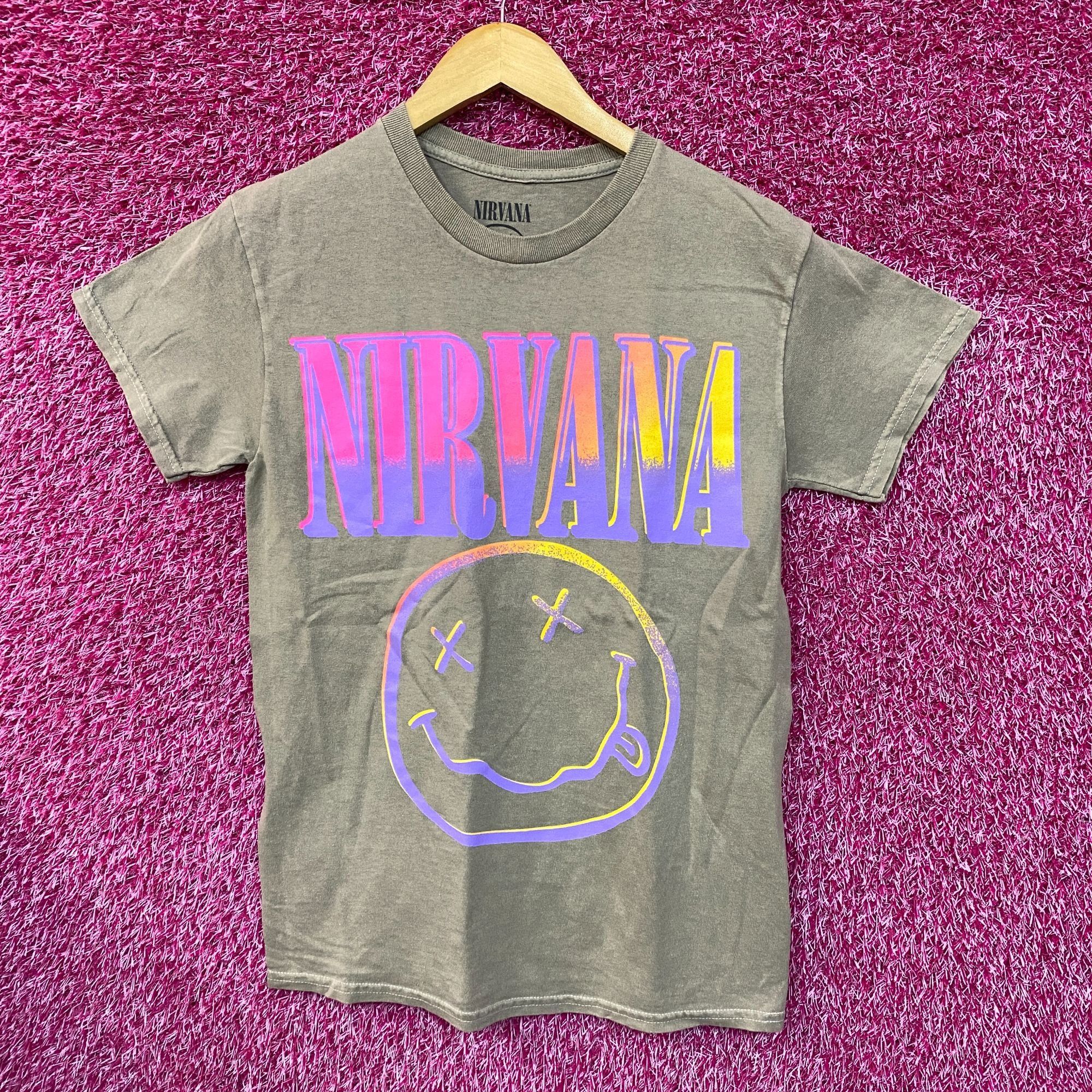 Nirvana Nirvana Nevermind Tour Hyperwave Smiley Grunge Band Tee S Size US S / EU 44-46 / 1 - 1 Thumbnail