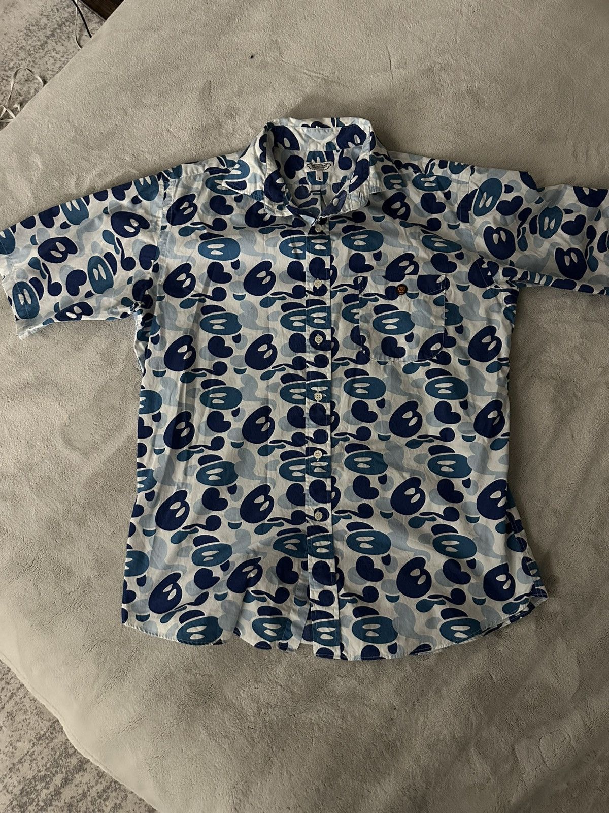 Bape Baby Milo Store Button Up Size US L / EU 52-54 / 3 - 1 Thumbnail