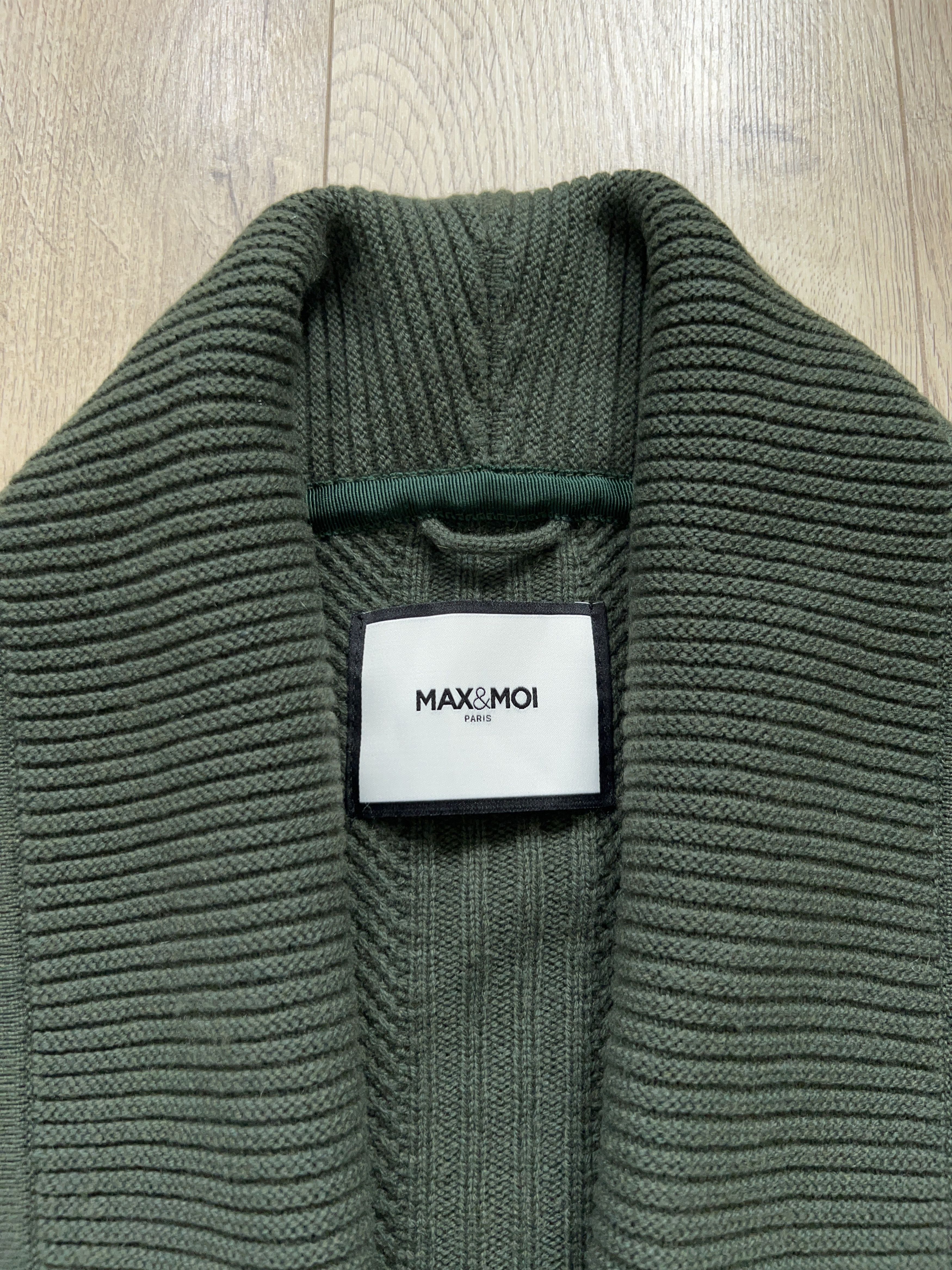 Designer Womens MAX & MOI Wool Cashmere Open Cardigan Sweater Size S / US 4 / IT 40 - 2 Thumbnail