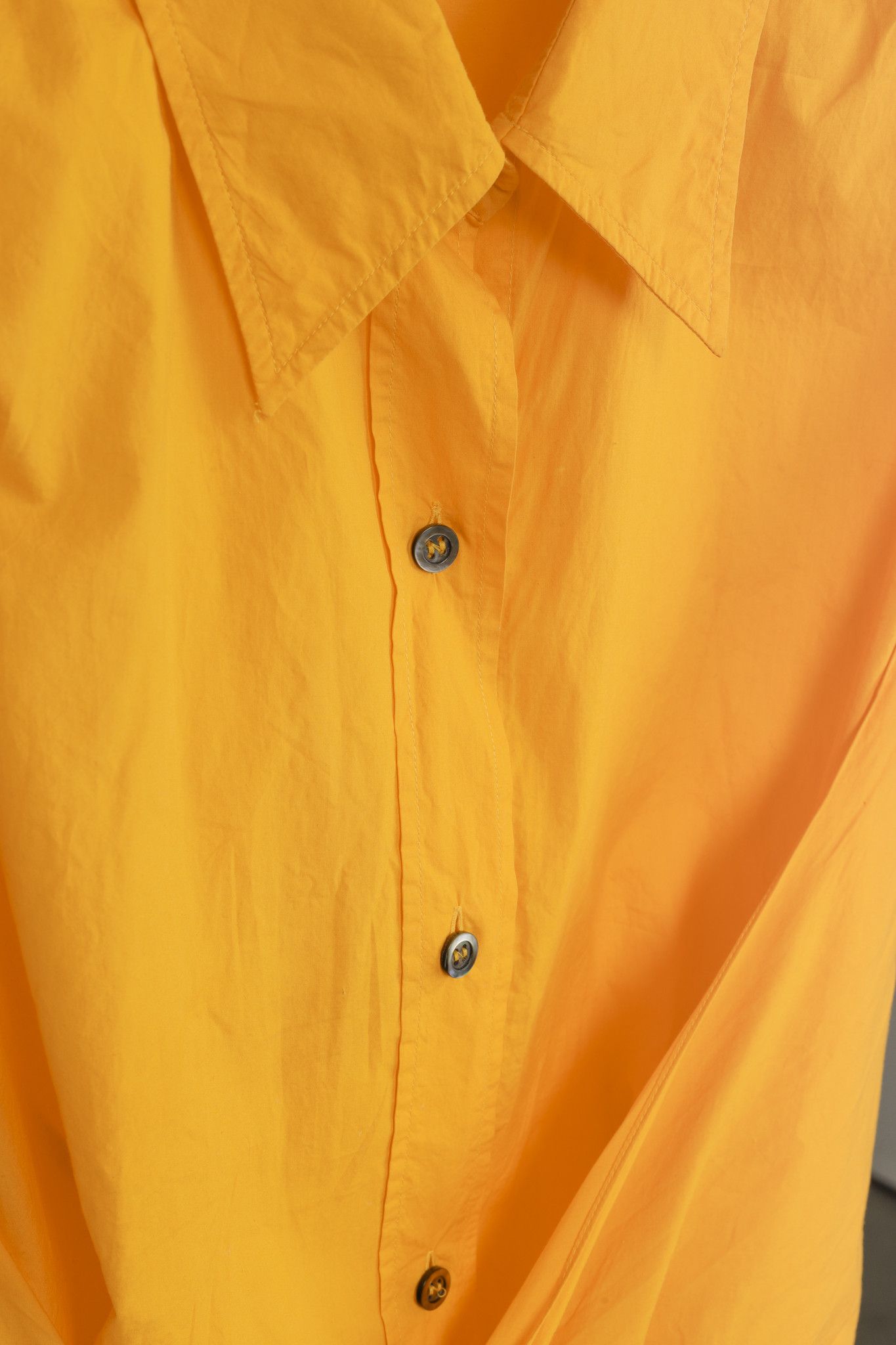 SOFIE D'HOORE Sofie D'Hoore Orange Button Up Tie Front Shirt Size M / US 6-8 / IT 42-44 - 7 Thumbnail
