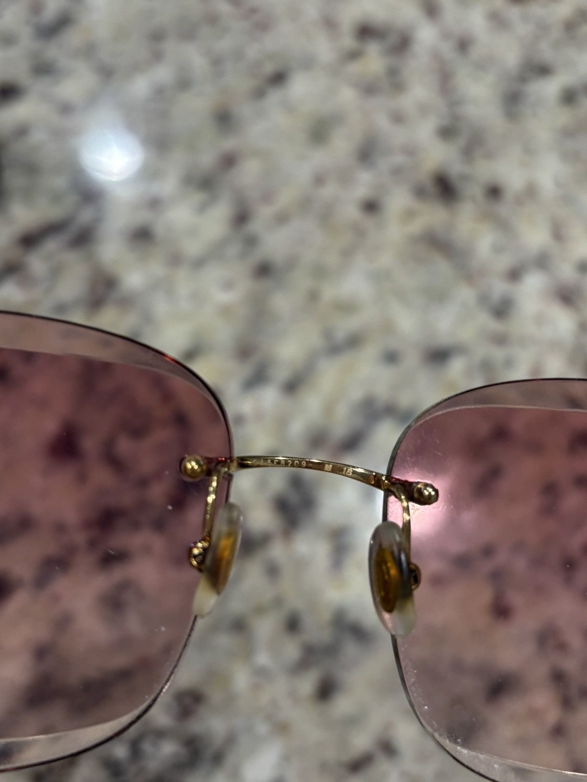 Cartier Gold Picadilly Pink Lense Glasses Size ONE SIZE - 4 Thumbnail